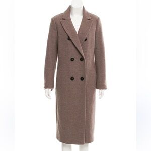 Intermix Double Breasted Wool Coat